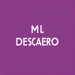 Create an image featuring the word 'descaro' prominently displayed