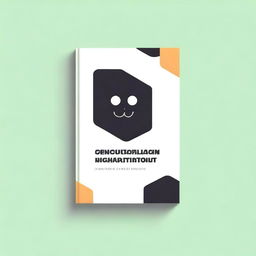 Create a minimalist ebook cover design with the title 'Vinculando o Git ao GitHub com SSH'