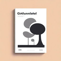 Create a minimalist ebook cover design with the title 'Vinculando o Git ao GitHub com SSH'