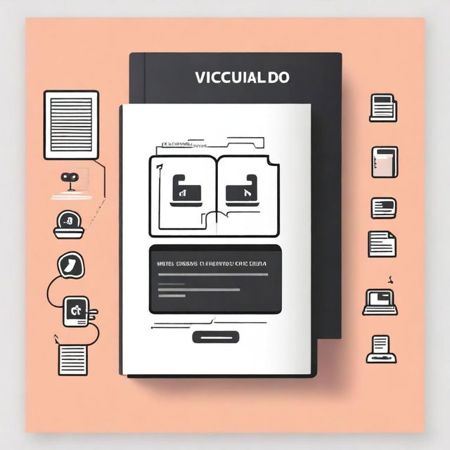 Create a book cover with the title: 'Vinculando o Git ao GitHub com SSH'