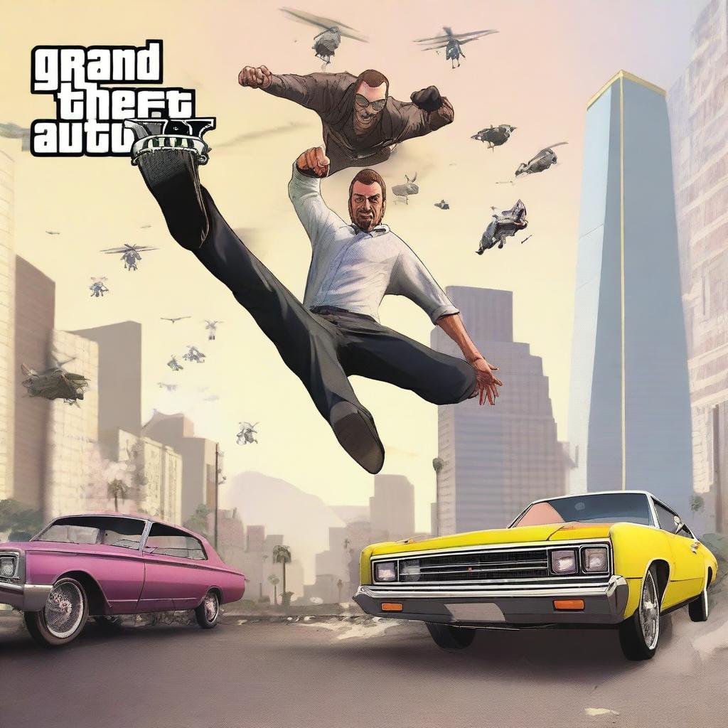 Create an eye-catching thumbnail for a video titled 'GTA V FAILS: Best Moments'