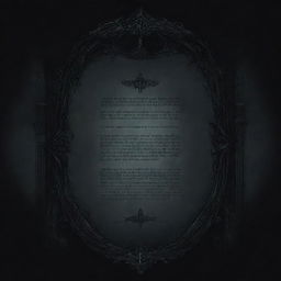 A dark and intricately designed text box banner reflecting the gothic and somber atmosphere of a souls-like game.