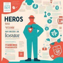 Create a visually engaging book cover for the French title "Héros d'Urgence: Le Guide de Premiers Secours Que Tout le Monde Doit Connaître pour Sauver des Vies en Cas d'Urgence"