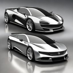 Create a project featuring beautiful and fast cars, showcasing various sleek and modern designs with aerodynamic features