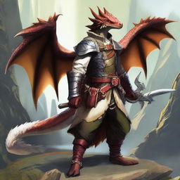 Create a character who is an explorer and monster hunter of the draconic race