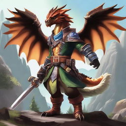 Create a character who is an explorer and monster hunter of the draconic race