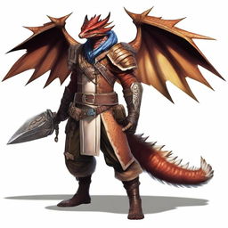 Create a character who is an explorer and monster hunter of the draconic race