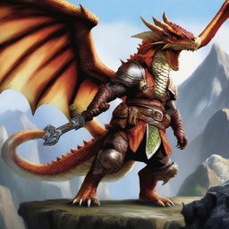 Create a character who is an explorer and monster hunter of the draconic race