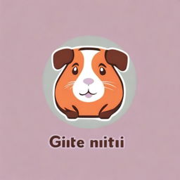 Create a cute and friendly logo featuring a guinea pig