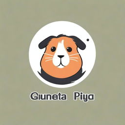 Create a cute and friendly logo featuring a guinea pig