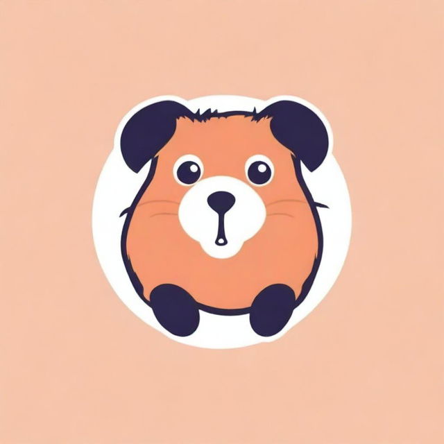 Create a cute and friendly logo featuring a guinea pig