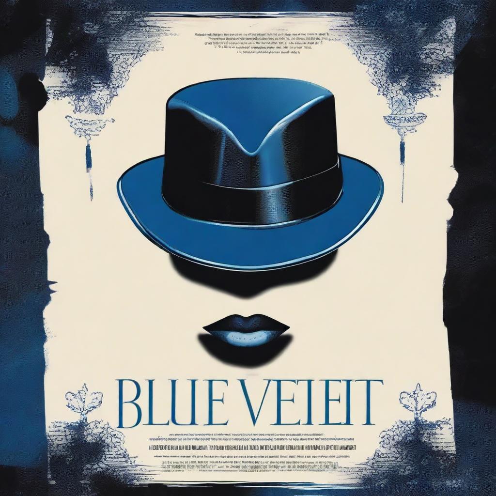 Create a movie poster for a film titled 'Blue Velvet'