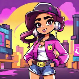 Create a Brawl Stars character named Moxy the Retropolis