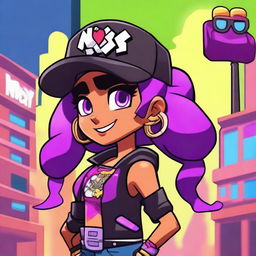 Create a Brawl Stars character named Moxy the Retropolis