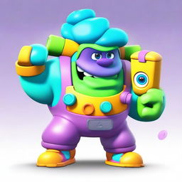 Create a character named Sulley the Retropolis Jackpot for the game Brawl Stars