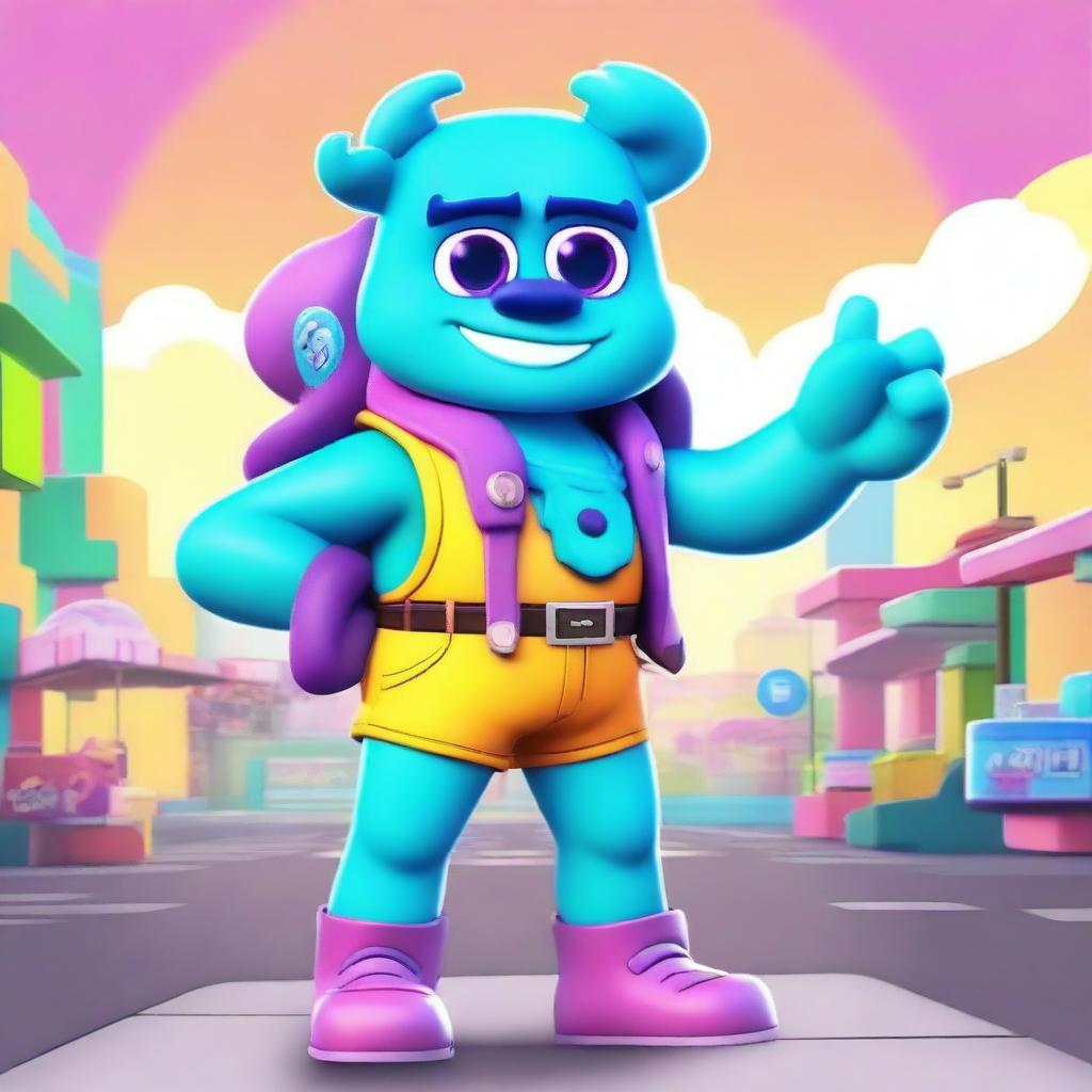 Create a character named Sulley the Retropolis Jackpot for the game Brawl Stars