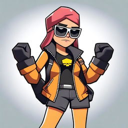 Create an image of a new Brawl Stars character named Wage