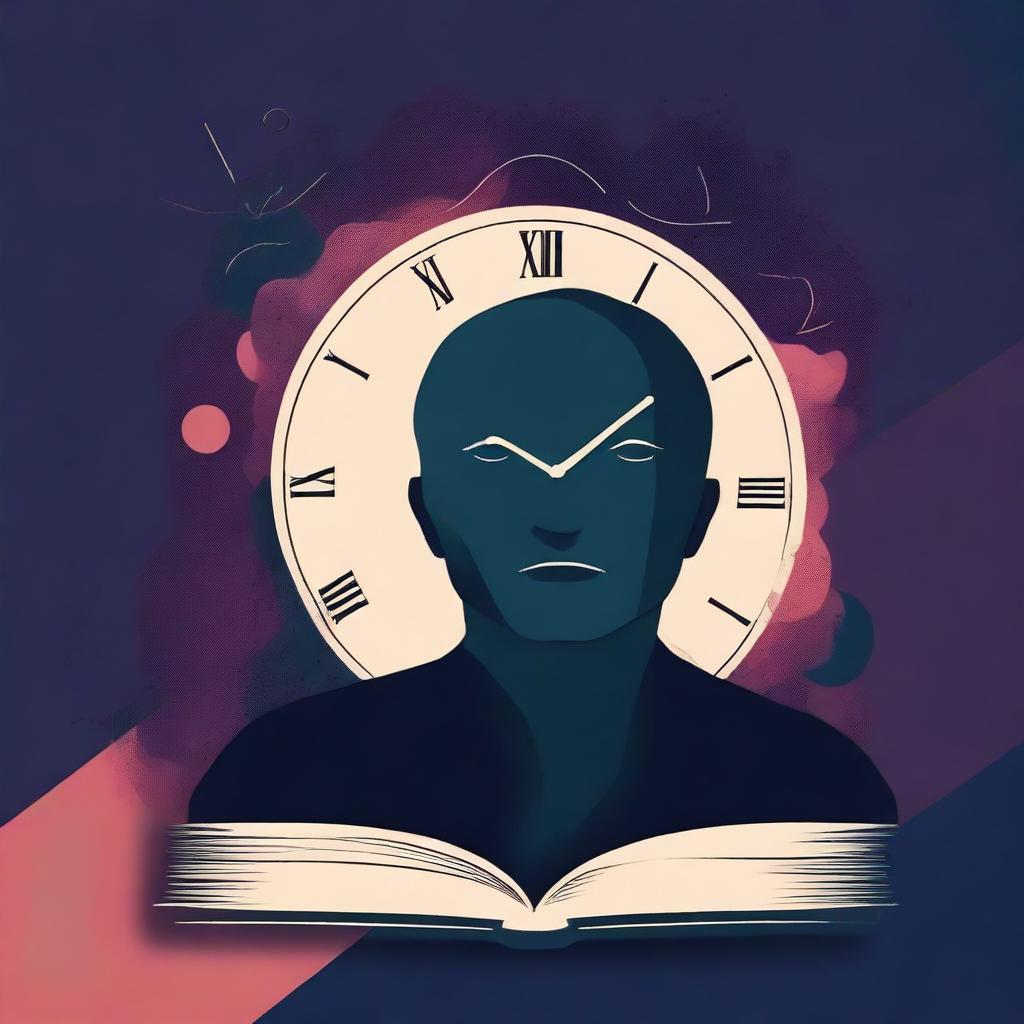 Create an ebook cover with a visually striking design that highlights the theme of insomnia