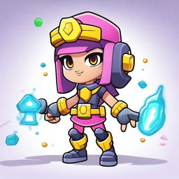 Create a Brawl Stars character named 'Antivirus Girl'