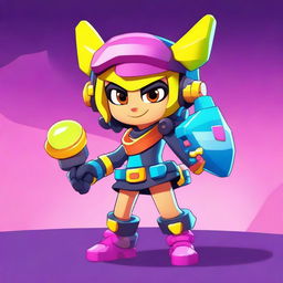 Create a Brawl Stars character named 'Antivirus Girl'