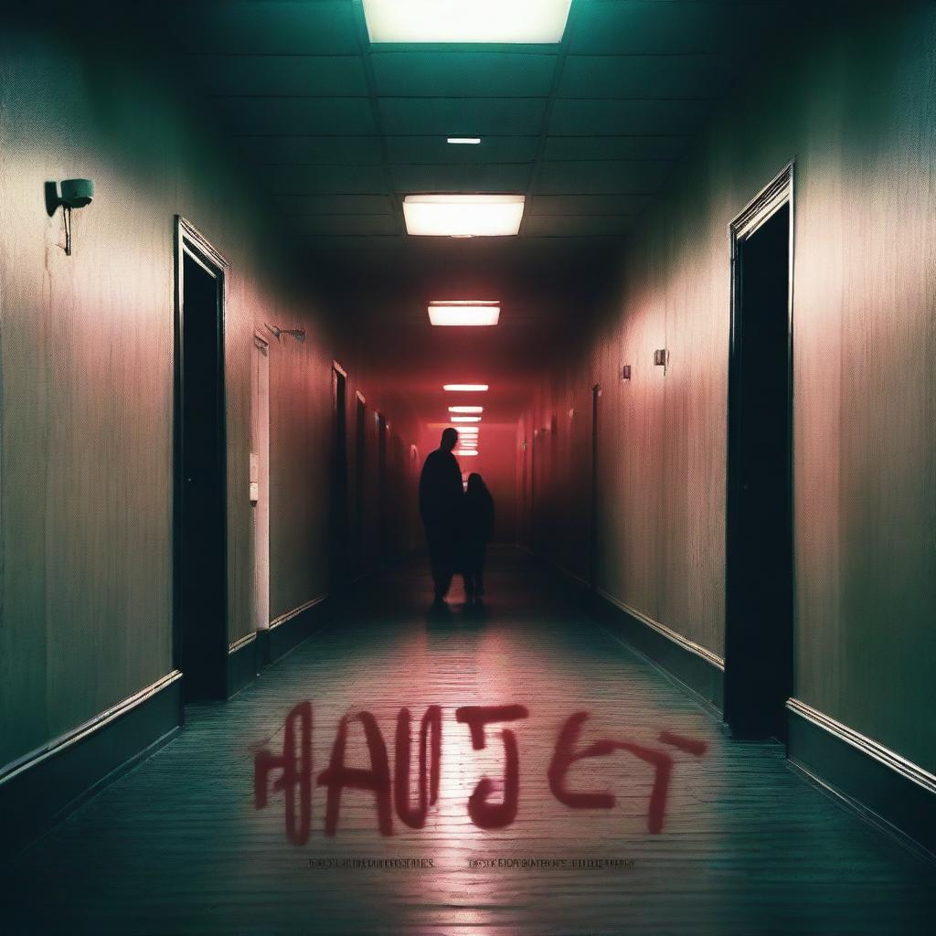 A movie poster for a horror movie titled 'Haunted Level 7'