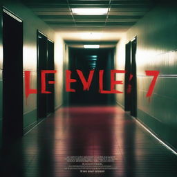 A movie poster for a horror movie titled 'Level 7'