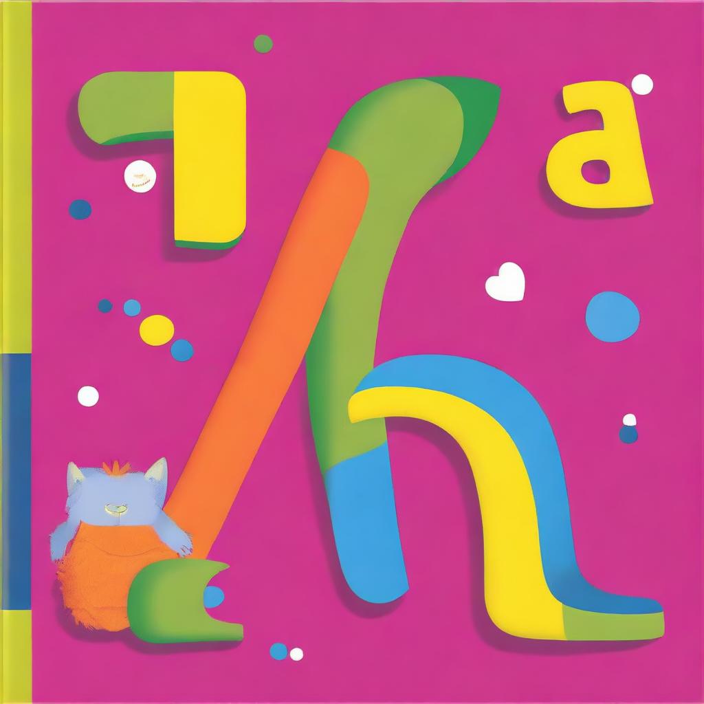 A vibrant and colorful book cover featuring the letters A, B, and C prominently