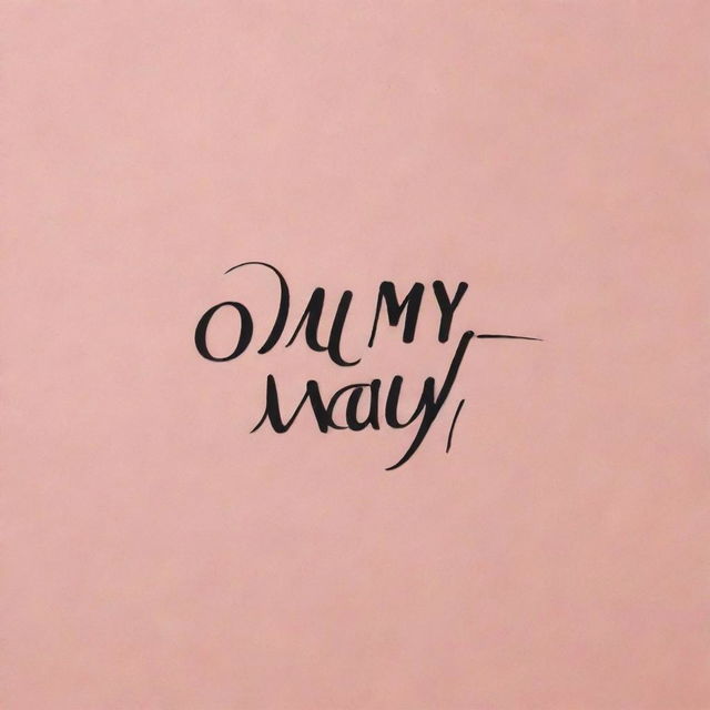 The phrase 'On my way' written stylistically on a visually captivating background.