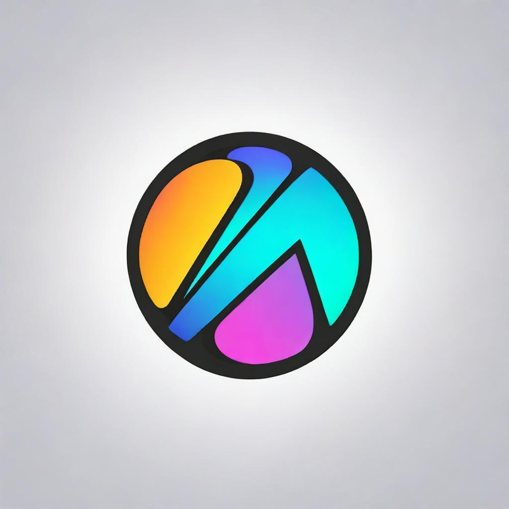 Create an animated logo featuring a dynamic and colorful design