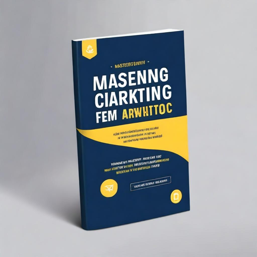 Create a book cover for a title 'Mastering Digital Marketing: Innovative Strategies for Higher Education to Build Reputation and Attract Prospective Students