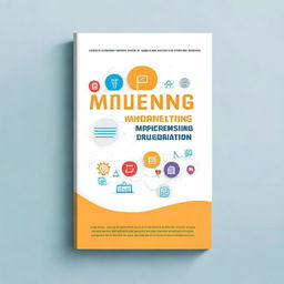 Create a book cover for a title 'Mastering Digital Marketing: Innovative Strategies for Higher Education to Build Reputation and Attract Prospective Students