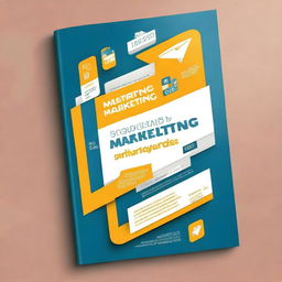 Create a book cover for a title 'Mastering Digital Marketing: Innovative Strategies for Higher Education to Build Reputation and Attract Prospective Students