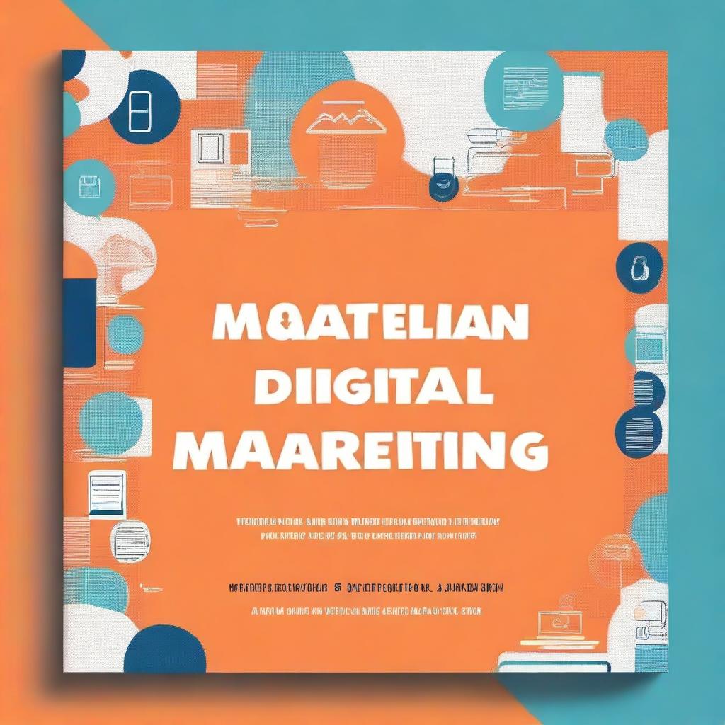 Create a book cover titled 'Mastering Digital Marketing: Innovative Strategies for Higher Education to Build Reputation and Attract Prospective Students'