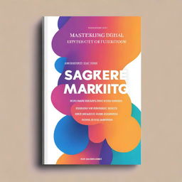 Create a book cover titled 'Mastering Digital Marketing: Innovative Strategies for Higher Education to Build Reputation and Attract Prospective Students'