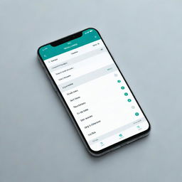 A sleek, modern mobile banking application interface titled 'WELLWISHFIN', with clear buttons for transactions, account balance and customer support.