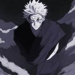 A detailed illustration of Ryomen Sukuna from Jujutsu Kaisen