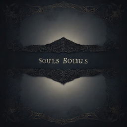 An atmospheric and darkly themed text box banner with intricate design elements suitable for a souls-like game.