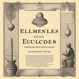 Crea un póster publicitario para el libro 'Los Elementos de Euclides' destacando las novedades y motivos para comprarlo