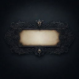 An atmospheric and darkly themed text box banner with intricate design elements suitable for a souls-like game.