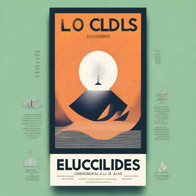 Crea un póster publicitario para el libro 'Los Elementos de Euclides' destacando las novedades y motivos para comprarlo