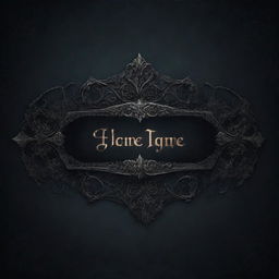 An atmospheric and darkly themed text box banner with intricate design elements suitable for a souls-like game.