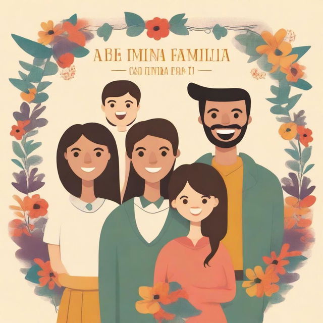 Create a cover for the course 'Bem Vindo a Família' for the evangelical church Projeto Aliança Eterna