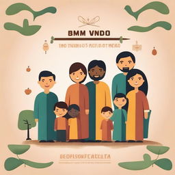 Create a cover for the course 'Bem Vindo a Família' for the evangelical church Projeto Aliança Eterna