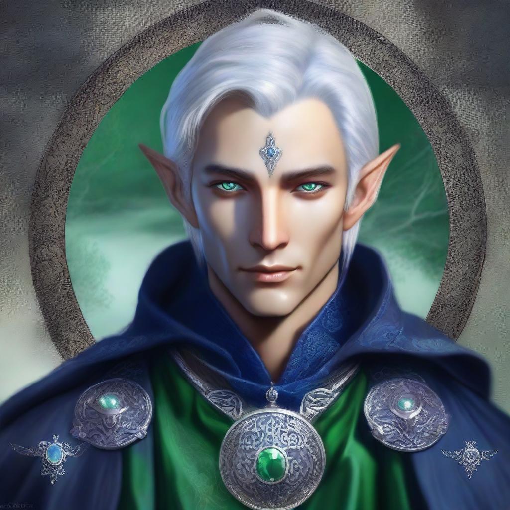 Mornemir Tirnael, a young noble elven wizard