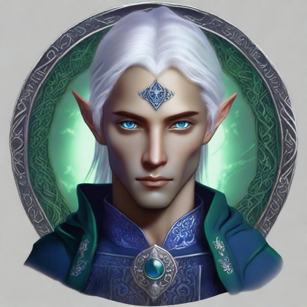 Mornemir Tirnael, a young noble elven wizard