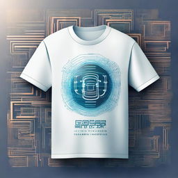 Create a T-shirt design with the text 'Today's future is Artificial Intelligence' above