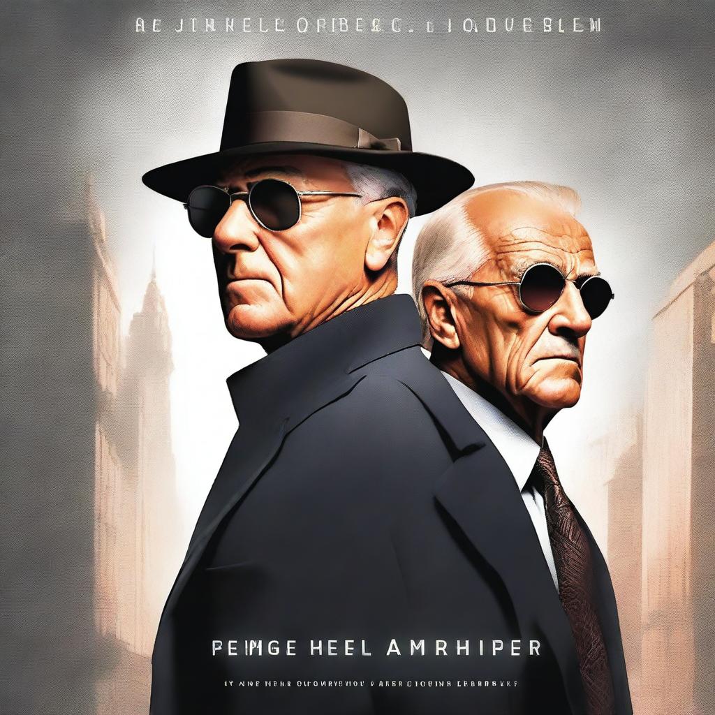 A book cover featuring an aging spy and a young spy