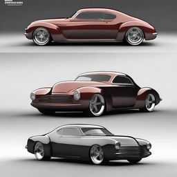 Create a custom hypercar that is a fusion of a 1939 Chevy Coupe and a Camaro