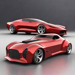 Create a custom hypercar that is a fusion of a 1937 Chevy Coupe and a Camaro