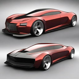 Create a custom hypercar that is a fusion of a 1937 Chevy Coupe and a Camaro